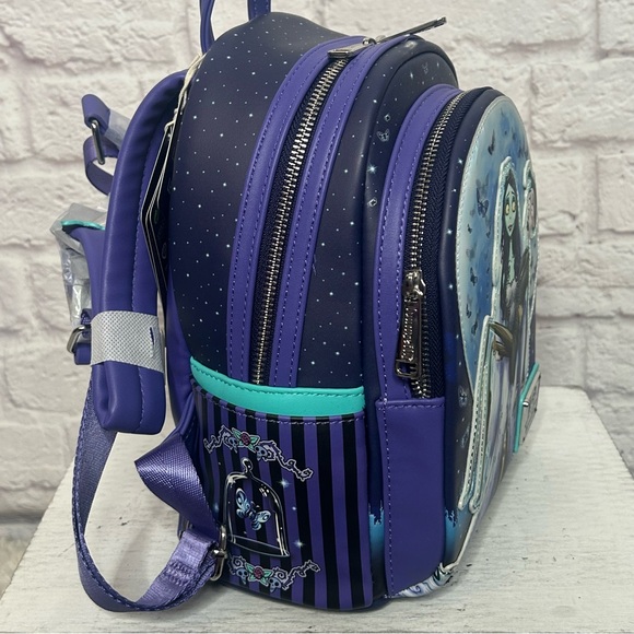 Loungefly Corpse Bride Victor & Emily Moon Mini Backpack - Picture 7 of 16
